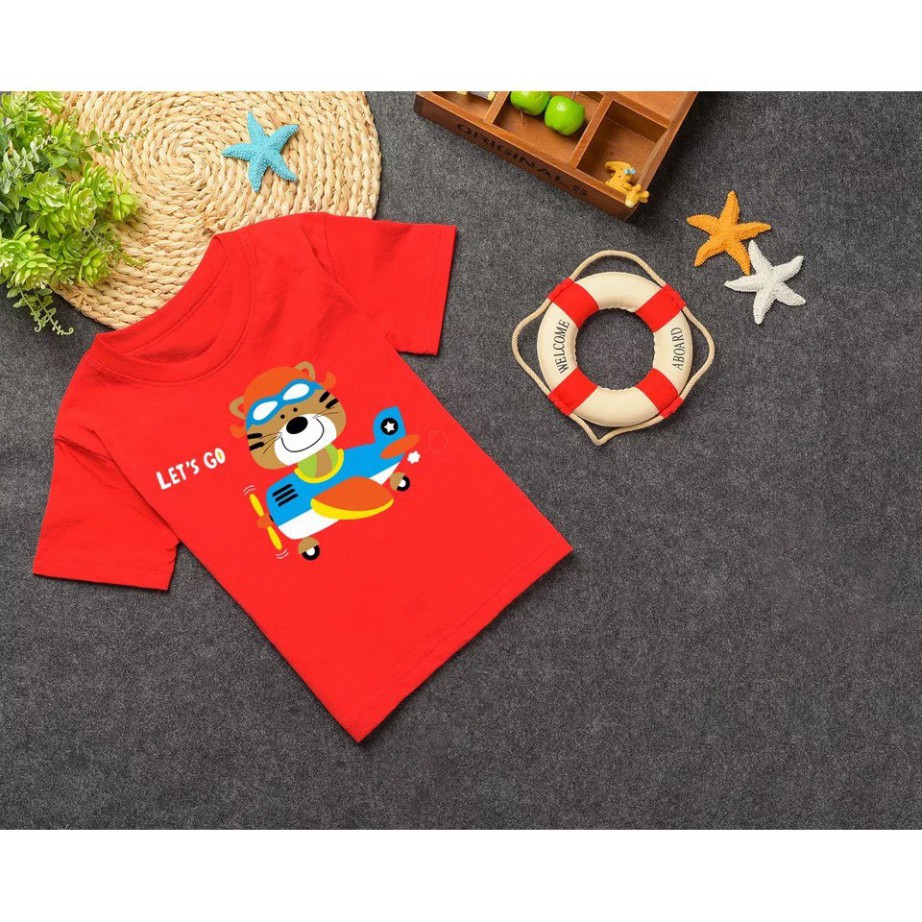Áo Phông Trẻ Em In Hình Vui Nhộn Chất Cotton Hàng Quảng Châu ( A02)