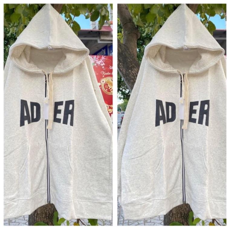 [Xả kho] Áo Khoác Nỉ AD.ER, Áo Hoodie Zip Unisex Form Rộng Nam Nữ(Hàng Sẵn)
