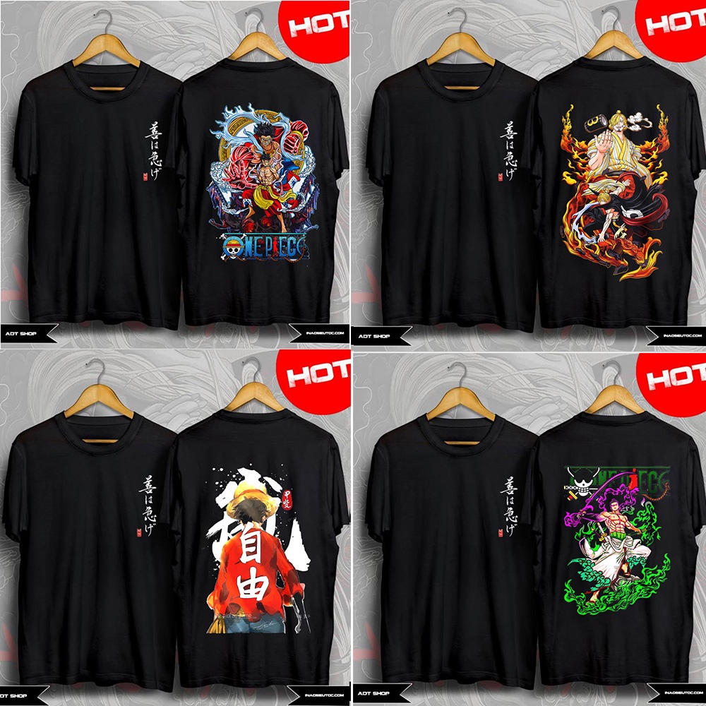 Áo thun One Piece Luffy Mũ Rơm Sanji Ace Zoro / Áo phông Đảo Hải Tặc 3D cực chất