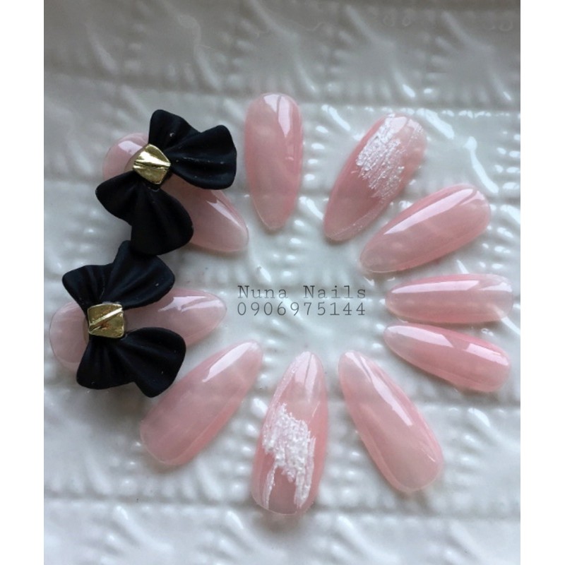 charm nơ NAILBOX full option  Móng up Thiết kế nơ xinh cute inbox chọn size và  shape đầy đủ phụ kiện CÓ NOW SHIP