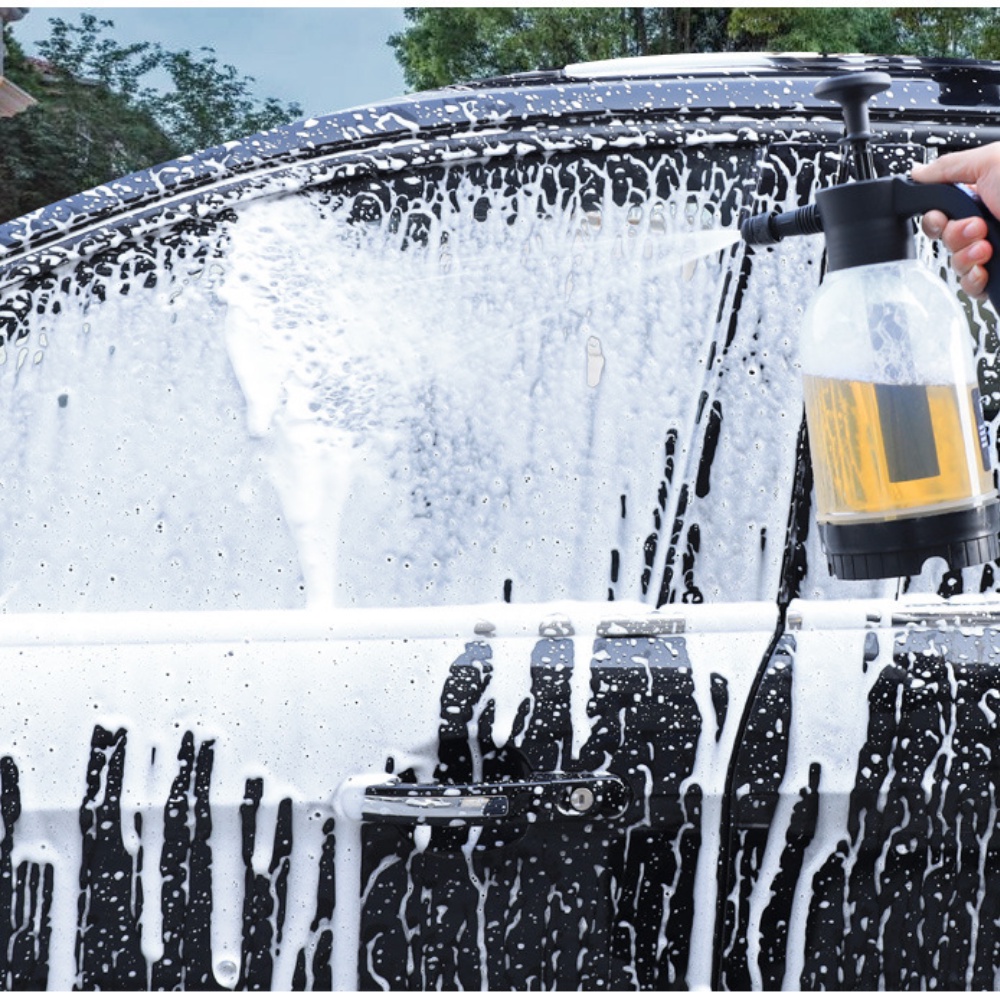Bình Xịt Tạo Bọt Tuyết Rửa Xe Ô Tô , Xe Máy Bình Tưới Cây Cầm Tay Tiện Dụng Bọt Rửa Xe dung tích 2000ml