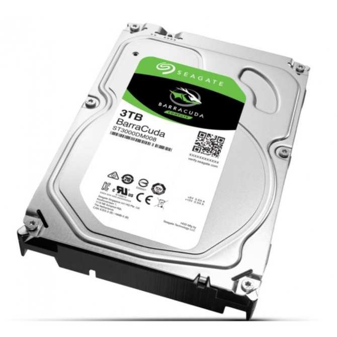 Ổ cứng HDD 3.5" SEAGATE BarraCuda -Skyhawk 3TB SATA 7200RPM- Chính Hãng - Bảo Hành 24 Tháng 1 đổi 1- Refurbished