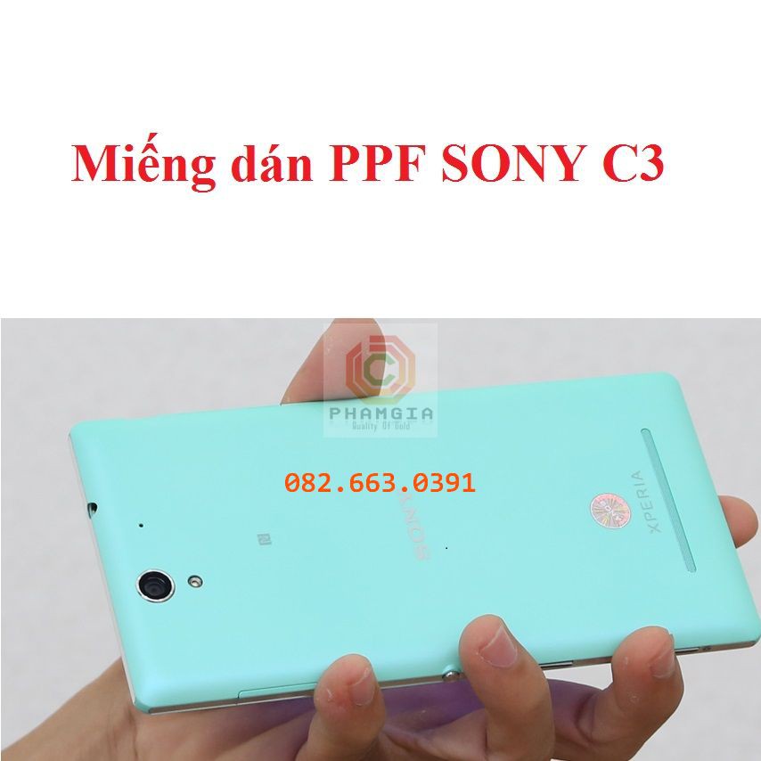 Dán PPF bóng, nhám cho SONY C3 màn hình, mặt lưng, full lưng siêu bảo vệ