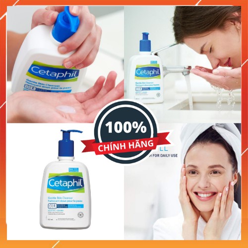 [HÀNG NỘI ĐỊA CANADA] Sữa rửa mặt Cetaphil Gentle Skin Cleanser 500ml | Sửa rửa mặt Centaphil