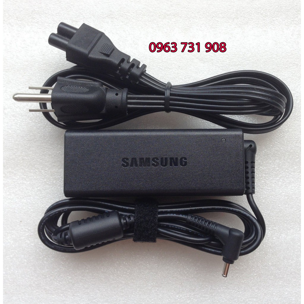 Sạc Laptop SAMSUNG 19V 2.1A (Đầu nhỏ / Đầu kim) kích thước đầu ghim 3.0mm x 1.0mm