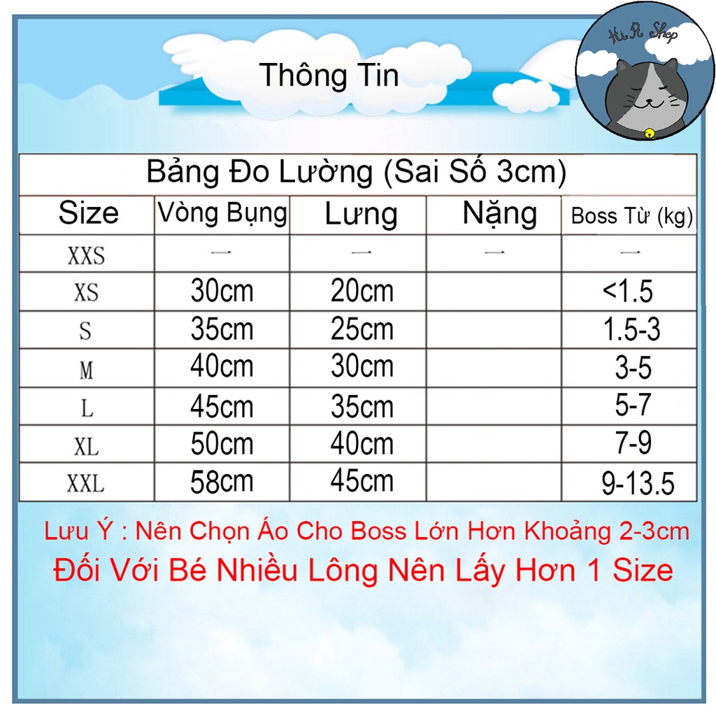 [FULLSIZE] Áo Thiết Kế Xinh Xắn Cho Thú Cưng Áo Mùa Đông Classic Cho Chó Mèo