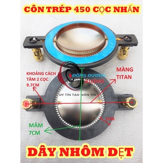 Hàng sịn - coil loa trép 450 dây đồng dẹt có cọc - coil 44.4mm