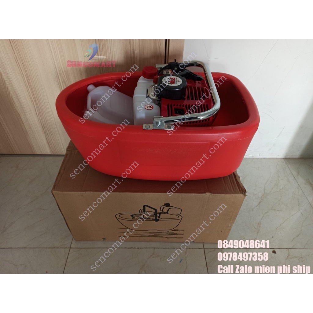 Máy bơm nước dạng thuyền. Máy bơm nước thả nổi động cơ 2 thì Mitsubishi TB43
