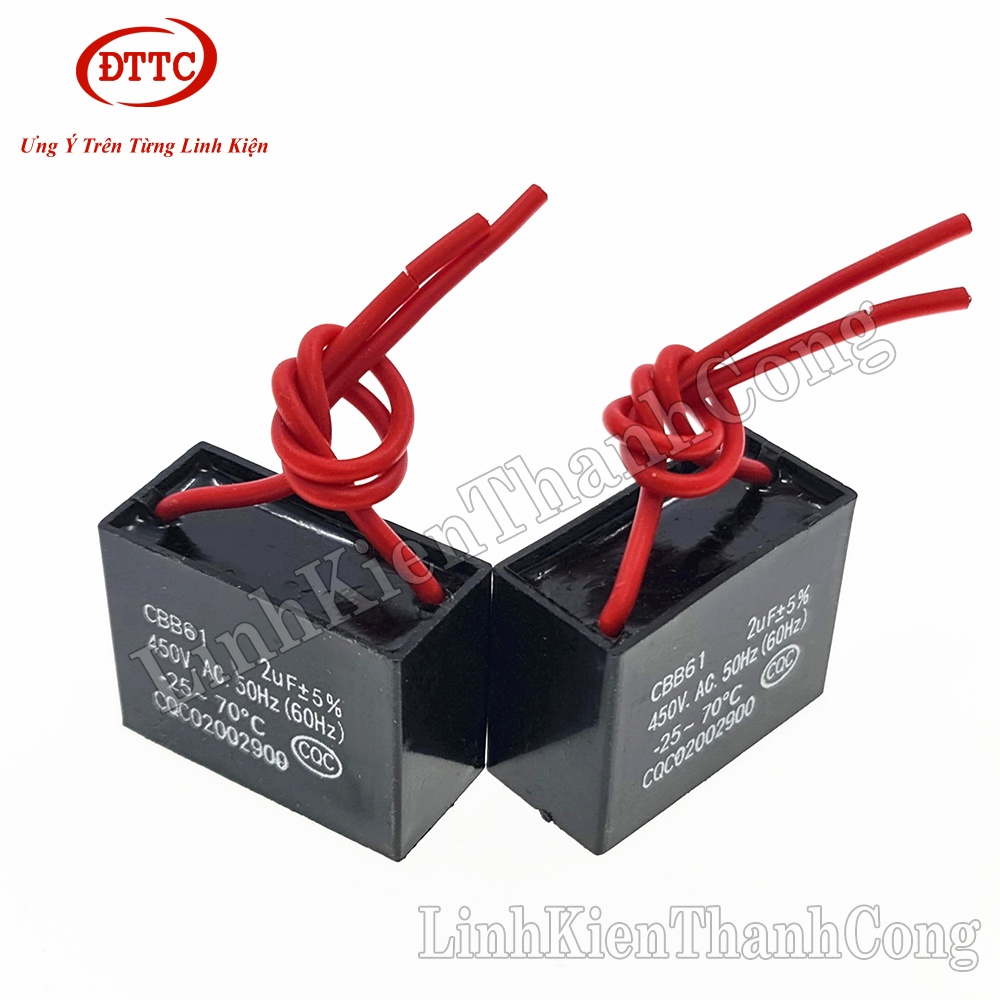 Tụ quạt CBB 2uF 450VAC