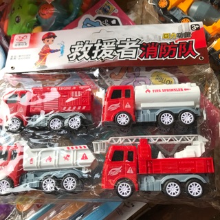 Đồ chơi 39k bộ 4 xe công trình cho bé