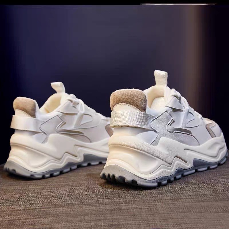 Giày thể thao nữ độn đế cao 5p, Giày sneaker nữ đế cao thời trang mã 001 hot trend 2022