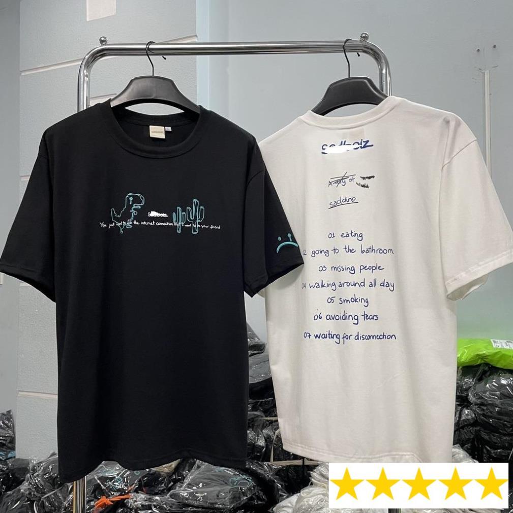 Áo thun sadboiz sát boi DINO logo hình thêu nam nữ áo DINO khủng long full tag sad boiz freeship FULL TAG
