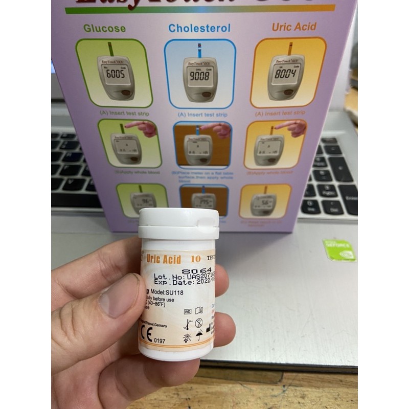 Que thử dùng cho máy Easy touch ET322