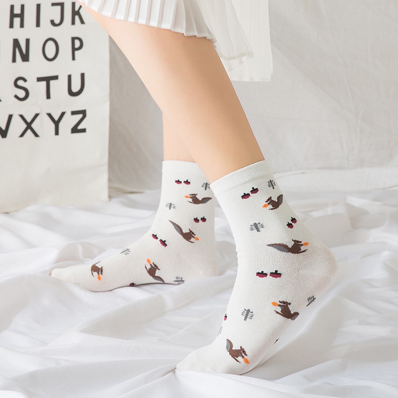 [Tiệm vớ cô Lam] Tất vớ cổ lửng nam nữ set cây thông nhỏ