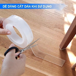 Băng Dính 2 Mặt Đa Năng Trong Suốt