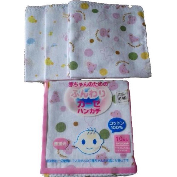Khăn xô xuất Nhật in hoa loại to túi 10 chiếc
