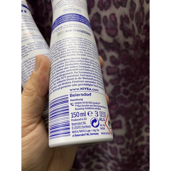 Xịt Khử Mùi Nivea hương quyến rũ 150ml Chính Hãng