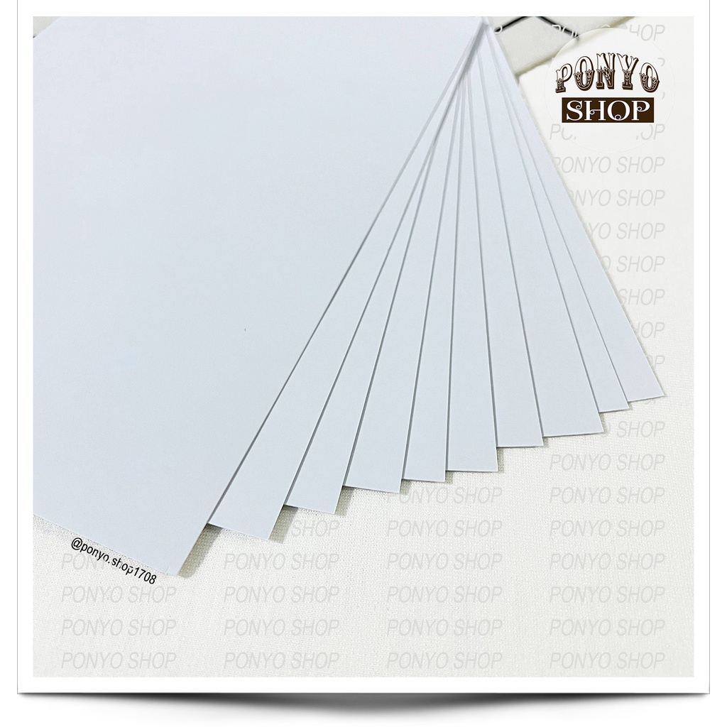 Khổ A4 - 10 tờ giấy trắng 300gsm, khổ A4 làm Scrapbook Handmade