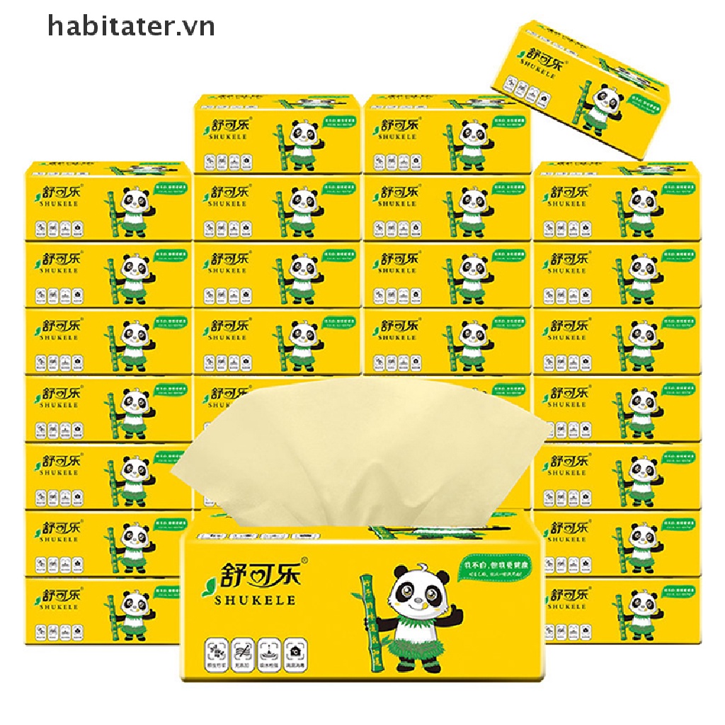 Bộ 60 Khăn Giấy Ăn Bằng Tre Tự Nhiên Mềm Mại Mới
