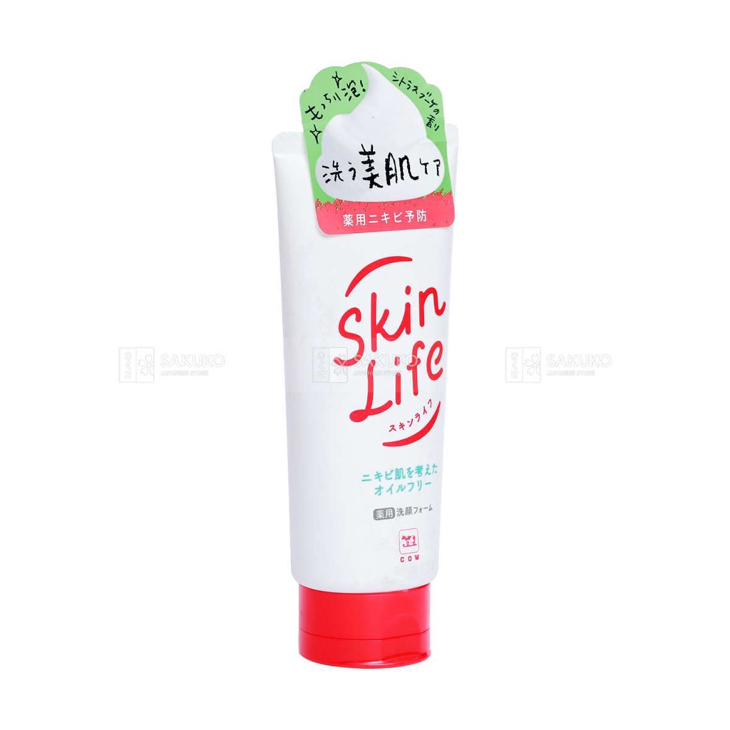 Sữa Rửa Mặt Ngăn Ngừa Mụn Cho Da Mặt Sạch Sâu SKINLIFE Nội Địa Nhật Bản 130g - SAKUKO