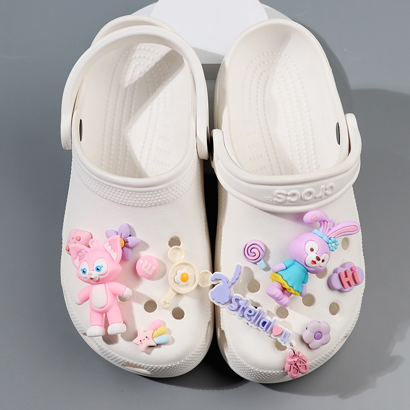 phụ kiện dép Crocs charm DIY khóa giày crocs jibbitz Nhựa trang sức Phụ kiện trang trí giày crocs nút trang trí giày trẻ em Dép Sandal Đồ trang sức Quà tặng sáng tạo món quà đặc biệt