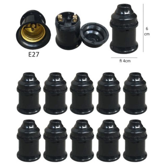 Đui đèn điện kiểu xoáy E27 (1 chiếc) | BigBuy360 - bigbuy360.vn