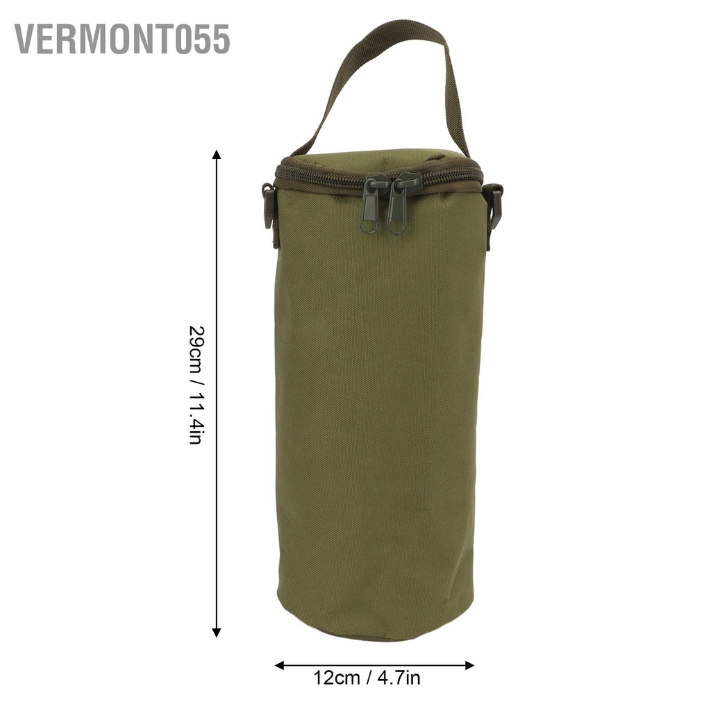 Vermont055 Túi đựng đồ cắm trại có dây kéo đôi Thiết kế tay cầm đeo vai cho xe tăng khí Đèn