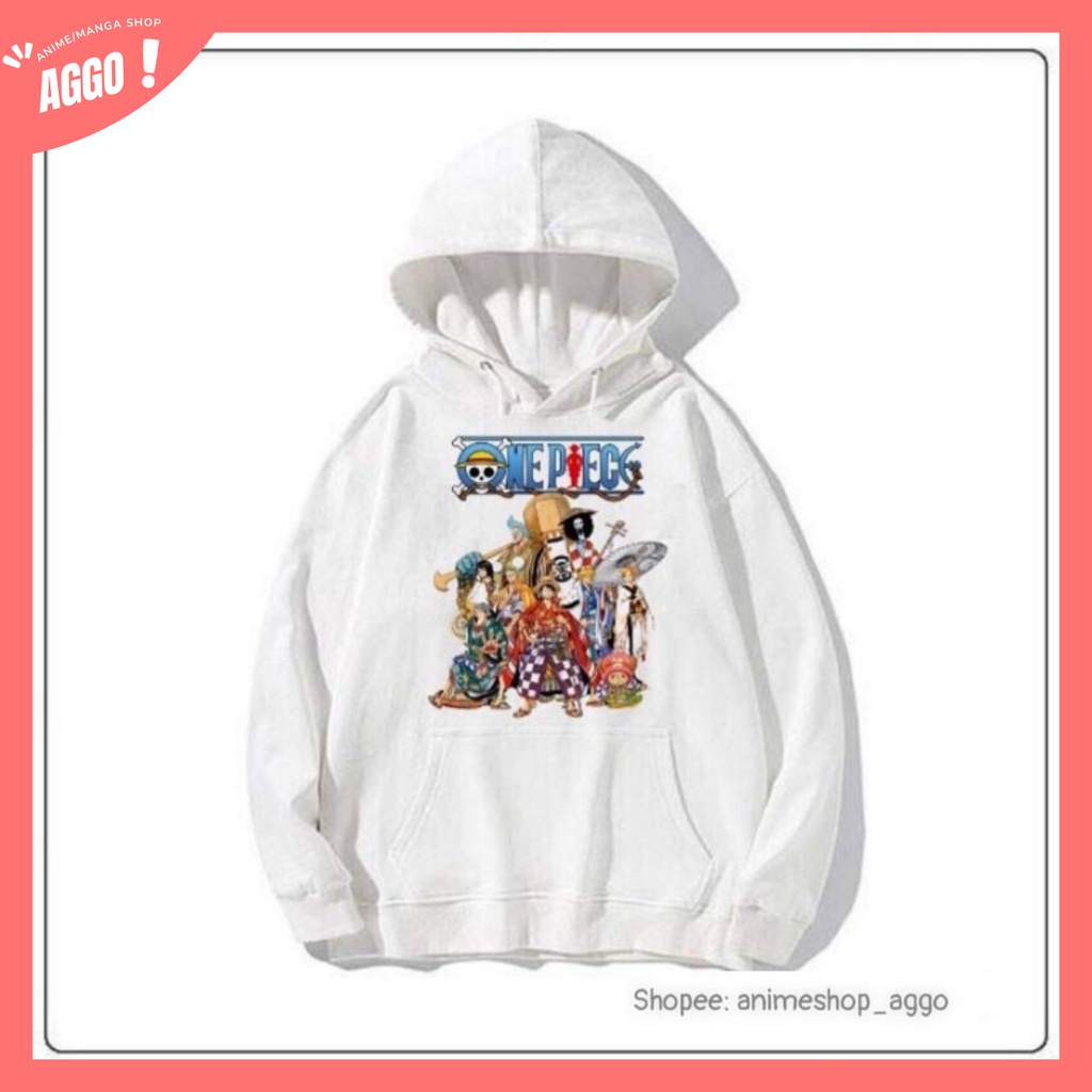 Áo Hoodie Dài Tay In Hình One Piece - Luffy Mũ Rơm Cực HOT