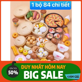 [ Miễn Ship ] Bộ Đồ Chơi Nấu Ăn 84 CHI TIẾT, Tặng Kèm Hộp Đựng mevabe.shop