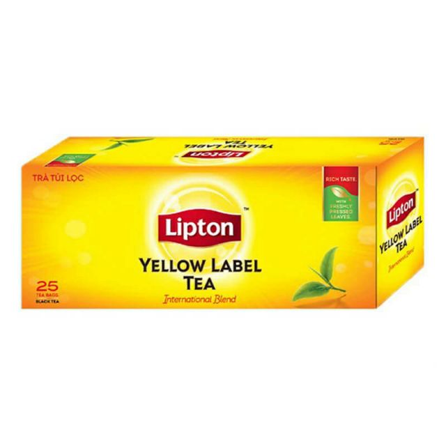 Trà Lipton túi lọc nhãn vàng 25 gói