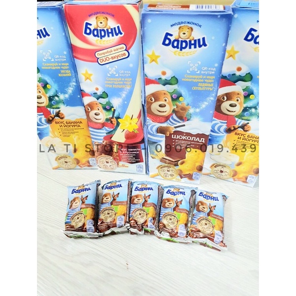 Bánh gấu Nga Barny phiên bản Noel