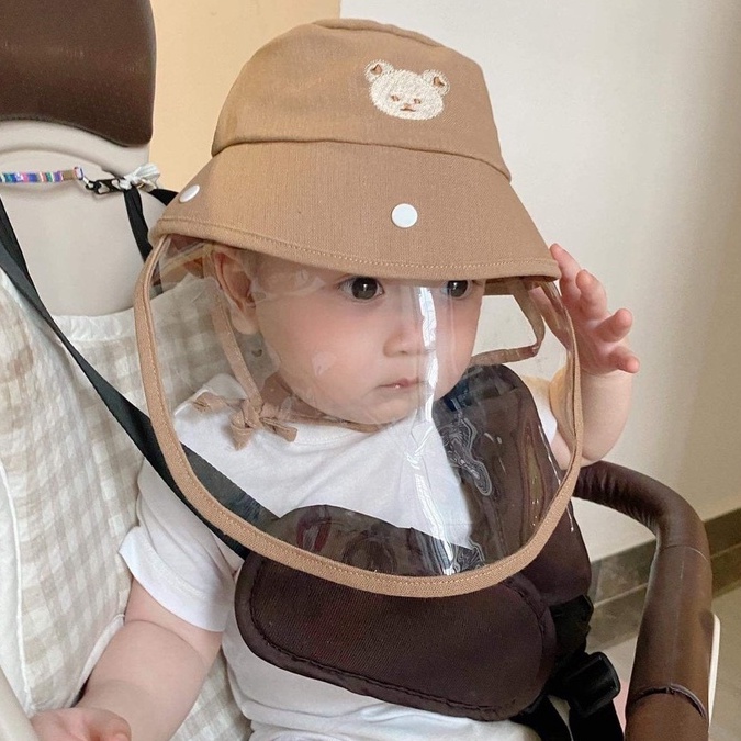 Mũ vành Mochee chắn giọt bắn cho bé - Monnie Kids