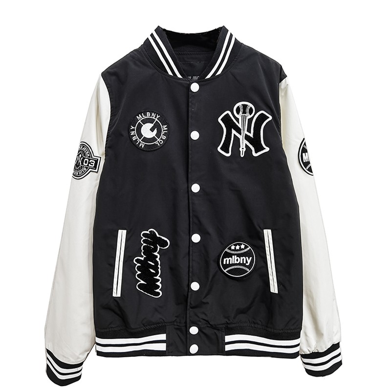 (2 MÀU) ÁO BOMBER BÓNG CHÀY MLB NY NAM NỮ UNISEX