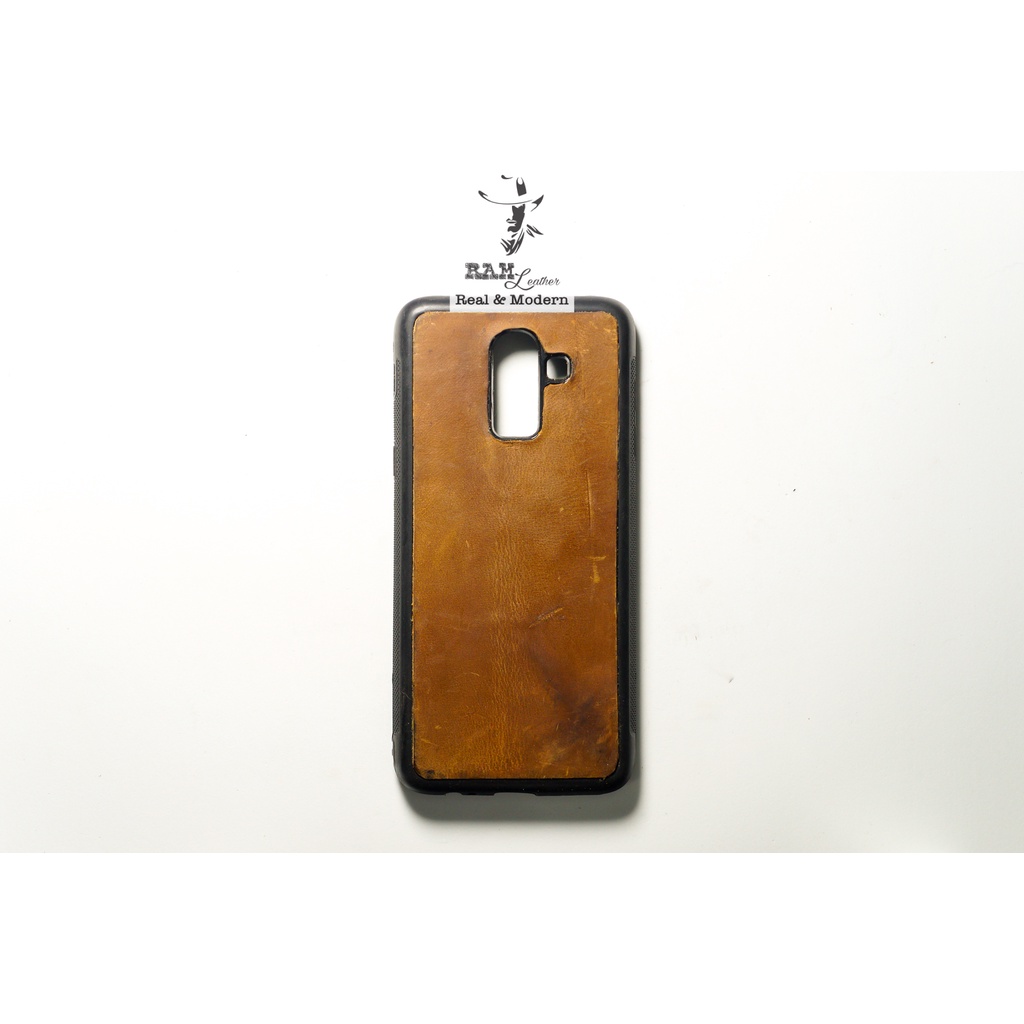 Ốp Lưng Da Bò Cho Samsung J8 2018 - RAM Leather