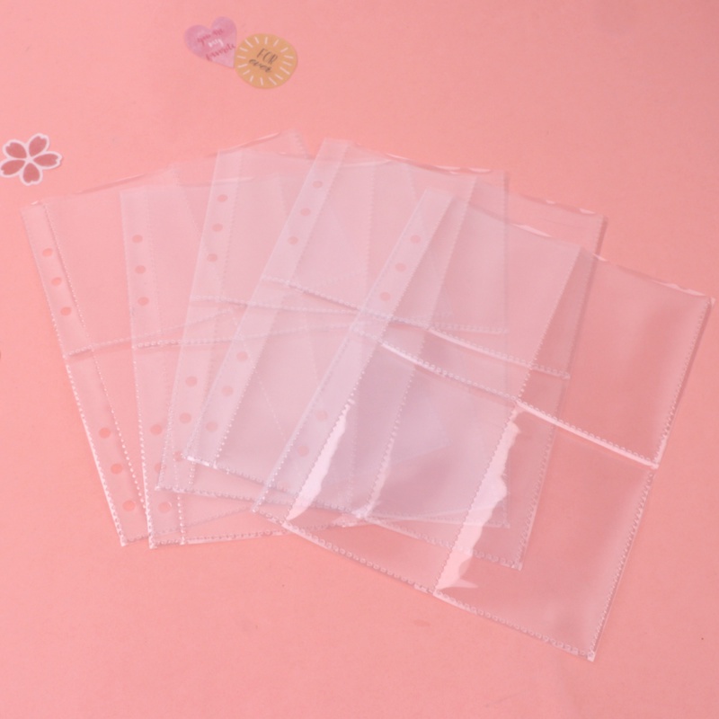 Set 10 bao đựng thẻ ảnh lomo Kpop A5 thiết kế trong suốt
