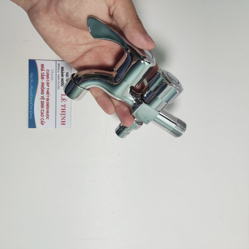 Vòi liền sen tắm đơn cắm tường thân đồng thế hệ mới