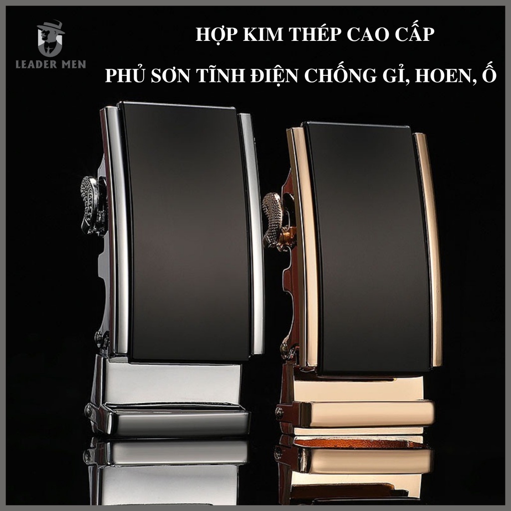 Thắt Lưng Da Nam LMEN-11 Chất Liệu Da Cao Cấp Khóa Tự Động - Dây Nịt Da Nam Thời Trang Kiểu Dáng Sang Trọng - LeaderMen