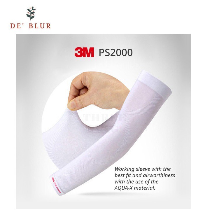 Ống Tay Chống Nắng & Tia UV 3M Mipan AquaX UV Protection Cool Wristlet PS2000 Màu Xám - Đen