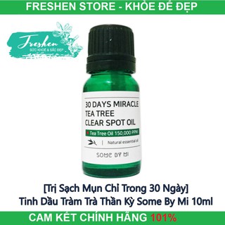 [Trị Sạch Mụn Chỉ Trong 30 Ngày] Tinh Dầu Tràm Trà Thần Kỳ Some By Mi 30 Days Miracle Tea Tree Clear Spot Oil 10ml