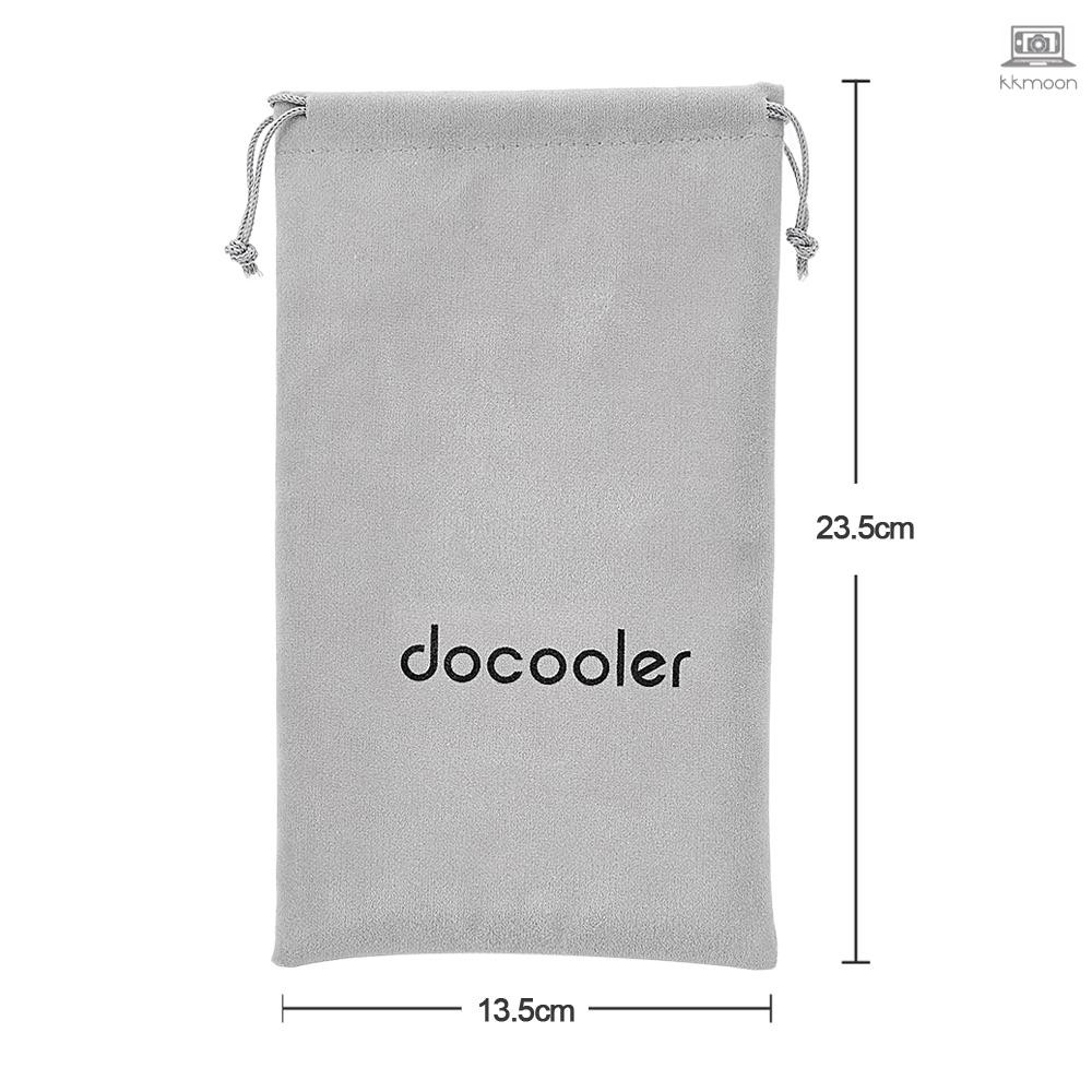 sale out Túi đựng đồ dây rút Docooler màu xám vải thô kích thước 13.5*23.5CM bảo vệ tiện dụng