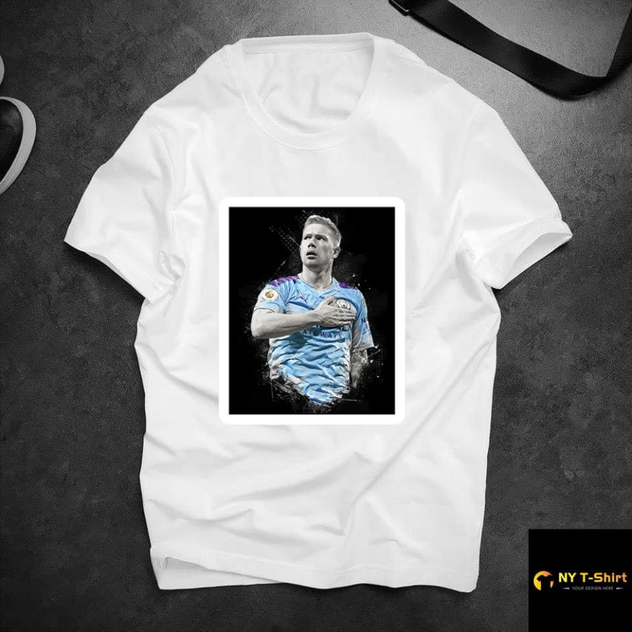 Áo Thun In Hình Kevin De Bruyne Mã 09 - Áo In Hình Cầu Thủ Bóng Đá