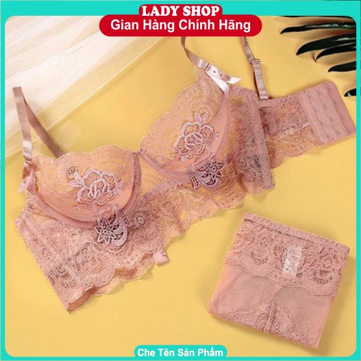BỘ ÁO LÓT REN CAO CẤP 🔥KÈM QUÀ TẶNG 🔥 Bộ lót charm hoa hồng có gọng không mút đệm,ôm ngực nâng ngực cực đỉnh. | BigBuy360 - bigbuy360.vn
