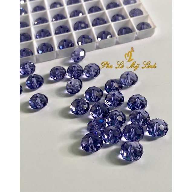 5 viên pha lê Swarovski 8mm kiểu bánh cam