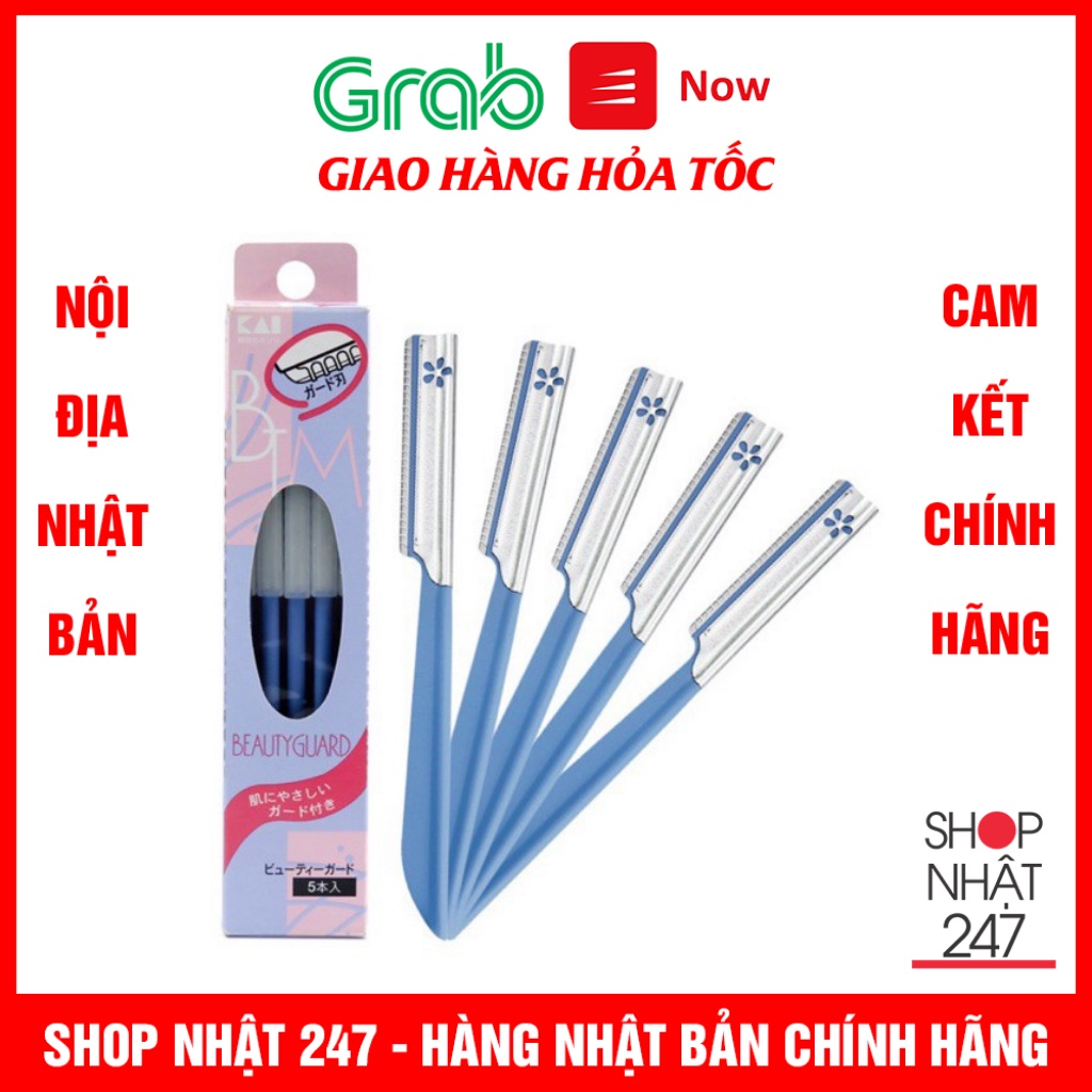 Set 5 dao cạo lông mày KAI NỘI ĐỊA NHẬT BẢN