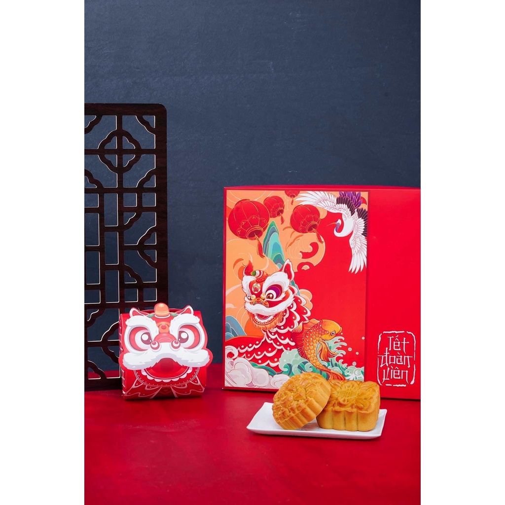 Hộp Trung Thu 4 Bánh KỲ LÂN CHIÊU TÀI