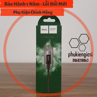 Cáp sạc hoco x14 đen dài 1m - sạc samsung,ipad/android microd