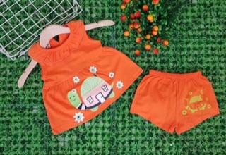 Bộ bèo cotton bé gái