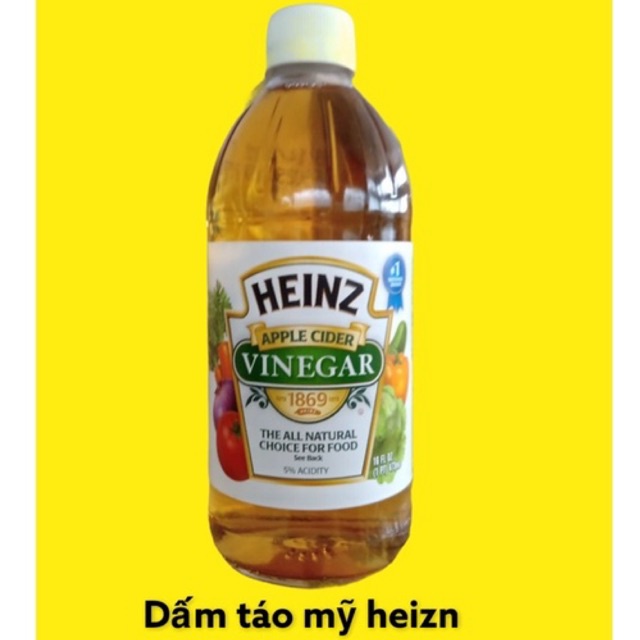 Giấm táo Heinz nhập khẩu Mỹ 473ml