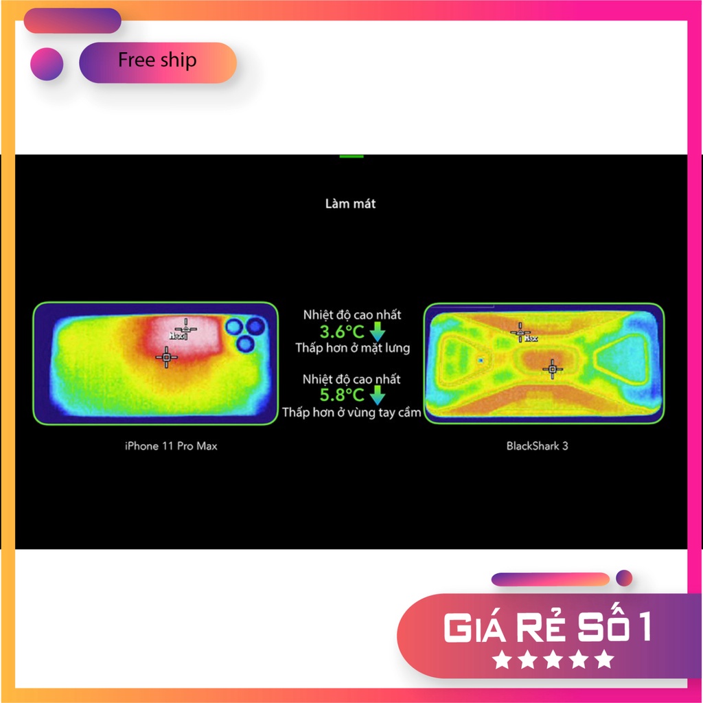 Điện thoại Xiaomi Black Shark 3   Chính hãng 100% Có Tiếng Việt - 1 Đổi 1 - Bảo Hành 1 Năm