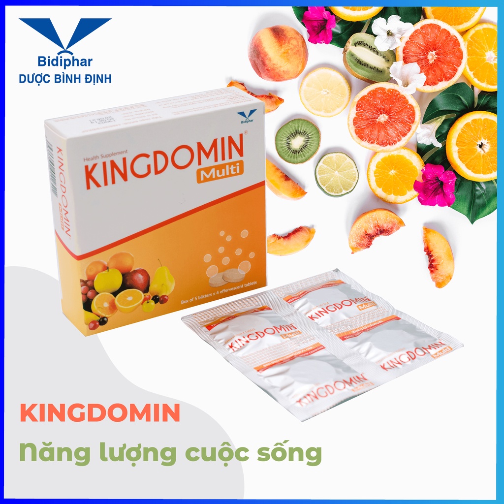 Kingdomin - Viên Sủi Multi Vitamin - Hộp 20 Viên